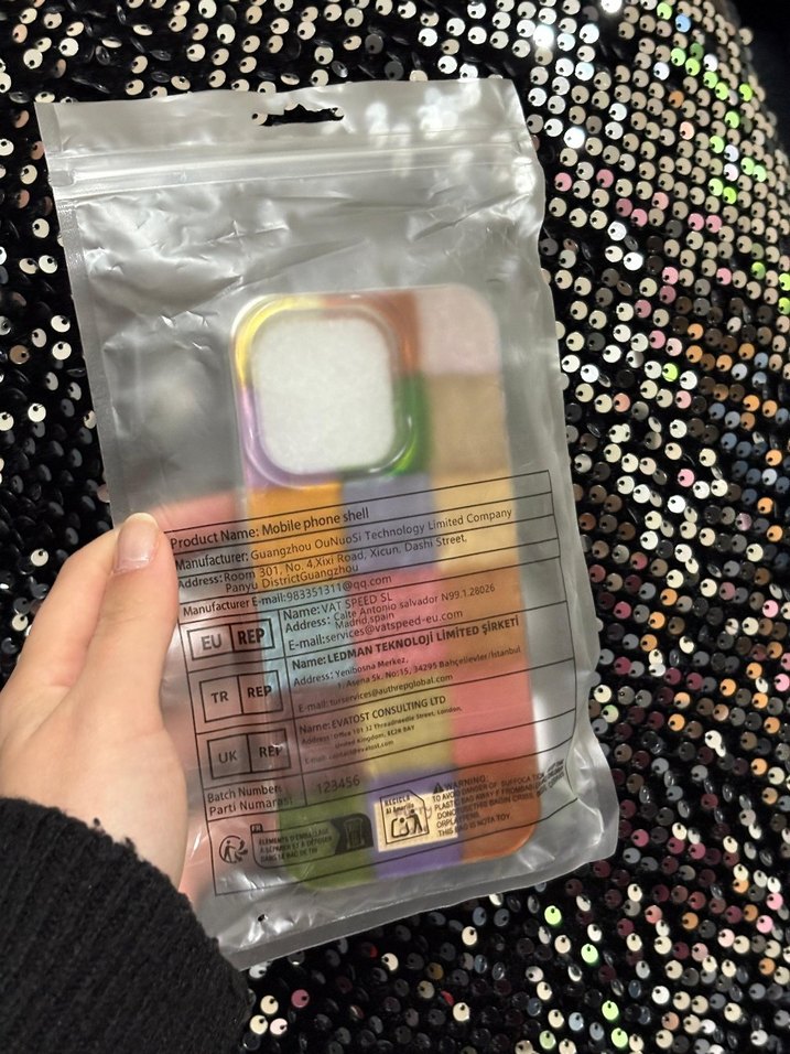 IPHONE 15 PRO Parlak Çok Renkli Telefon Kılıfı - Görsel 4