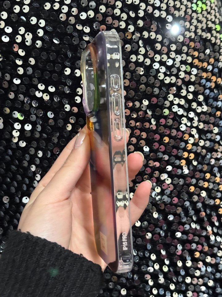 IPHONE 15 PRO Parlak Çok Renkli Telefon Kılıfı - Görsel 3