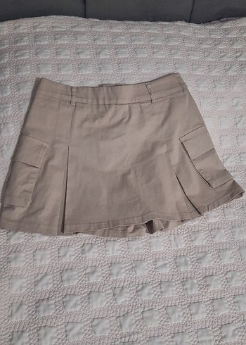 QUZU (S Beden) Mini Şort Etek Kemerli - Görsel 3