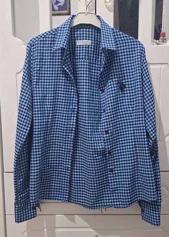 U.S POLO Ekose Kadın Gömlek - Görsel 2