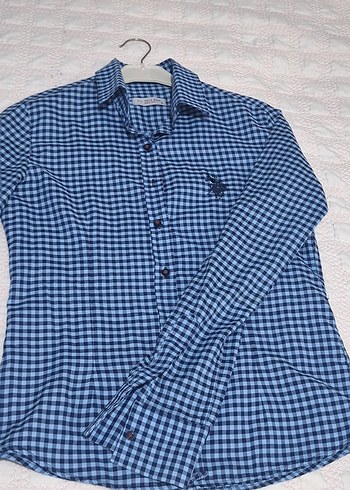 U.S POLO Ekose Kadın Gömlek - Görsel 4