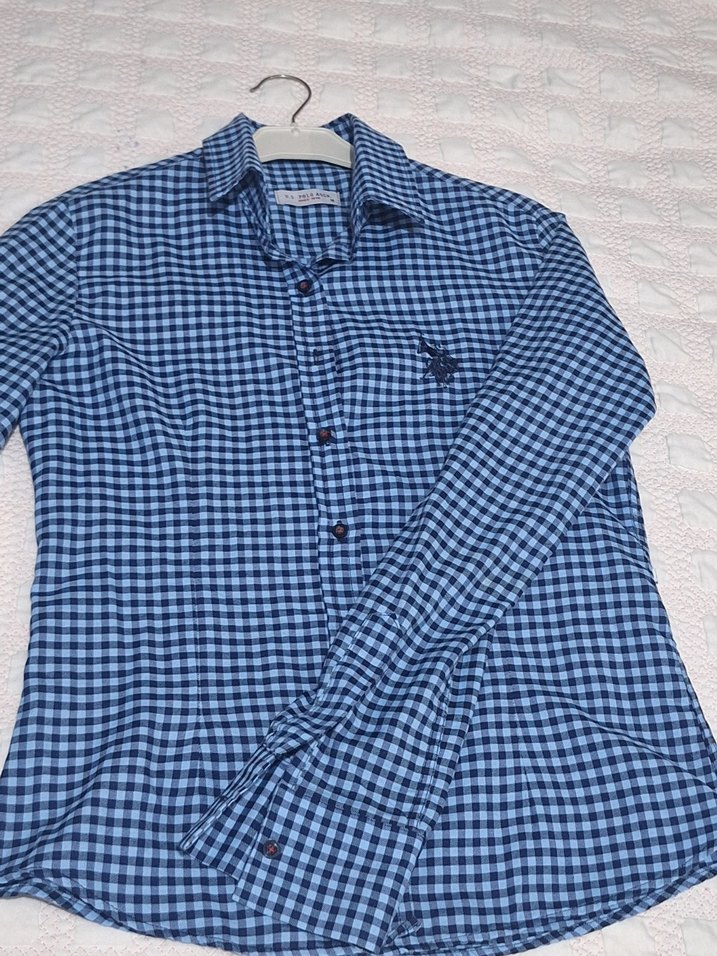 U.S POLO Ekose Kadın Gömlek - Görsel 4