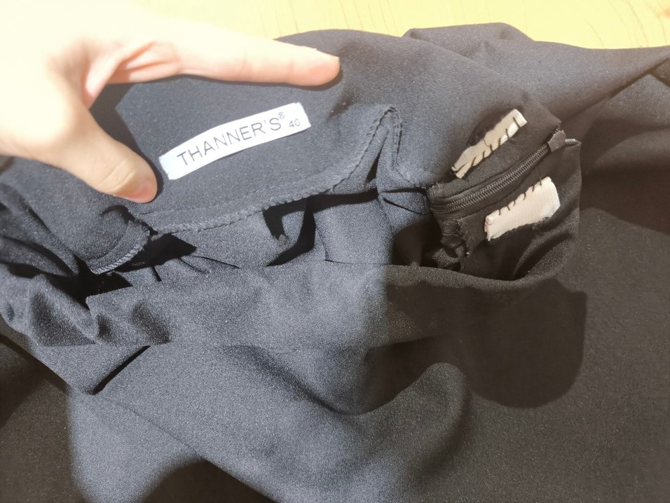 Pliseli Siyah Midi Thanners Pileli (Balon Form) Etek  40 Beden - Görsel 3