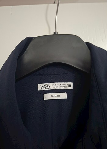 Lacivert Uzun Kollu Düğmeli Erkek Gömlek - Görsel 2