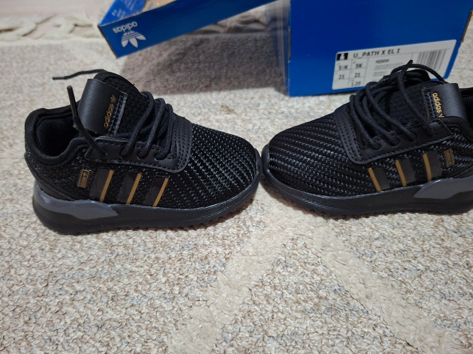 Erkek Çocuk Siyah Adidas Sneakers - Görsel 5
