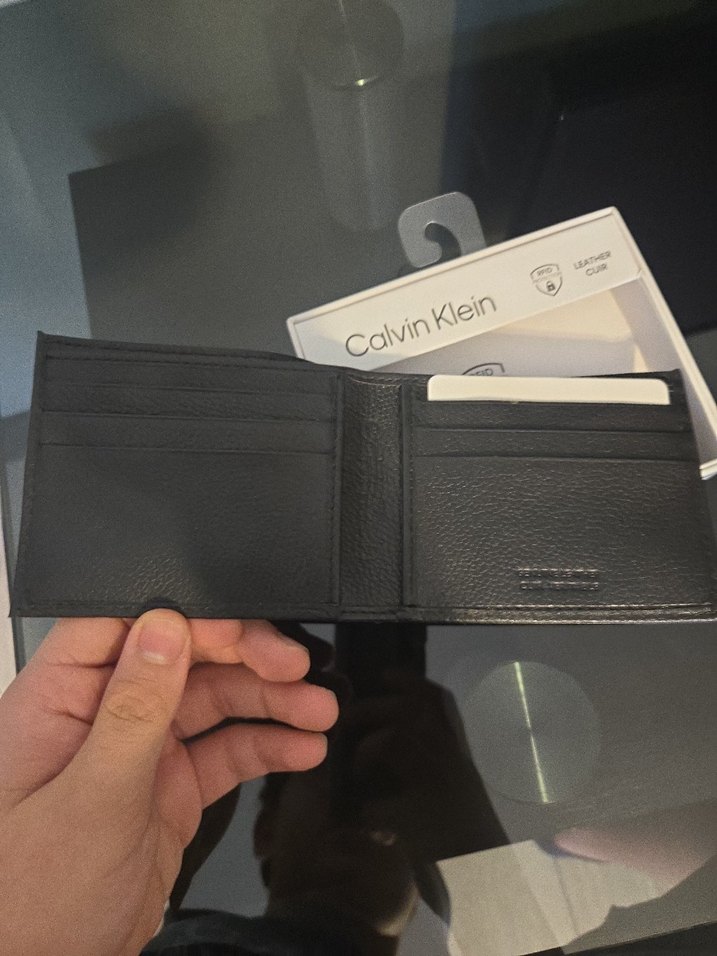 Calvin Klein Siyah Deri Erkek Cüzdan - Görsel 3