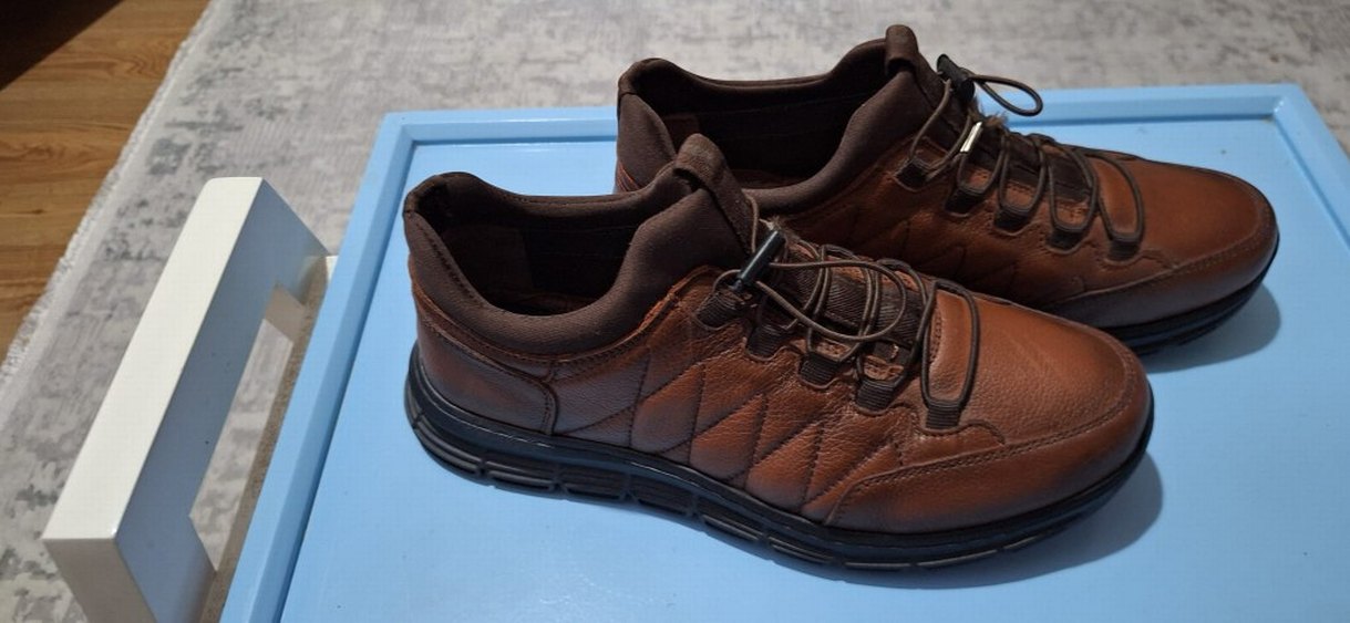 Erkek Kahverengi Deri Outdoor Ayakkabı - Görsel 3