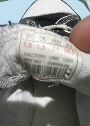 Siyah Minimalist kız çocuğu Sneakers - Görsel 2