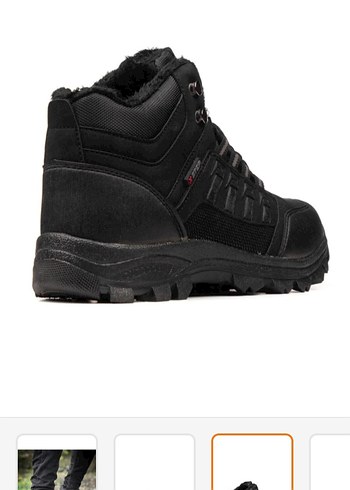 Erkek Siyah Bağcıklı Kauçuk Bot - Görsel 6