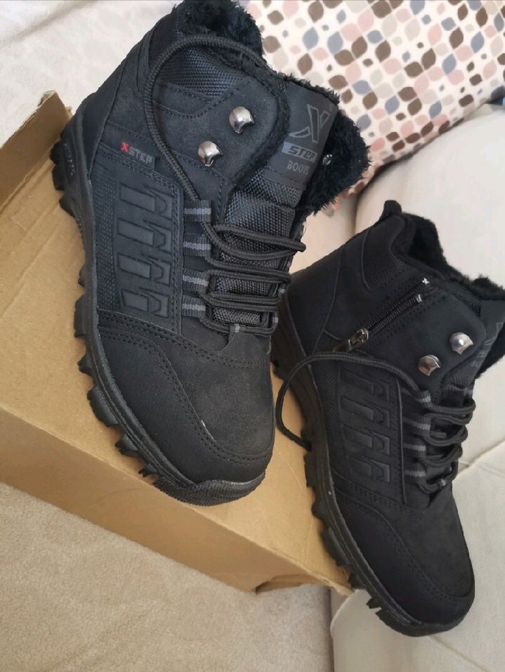 Erkek Siyah Bağcıklı Kauçuk Bot - Görsel 2