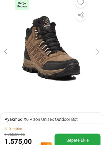 Kahverengi Bağcıklı Erkek Outdoor Bot - Görsel 2