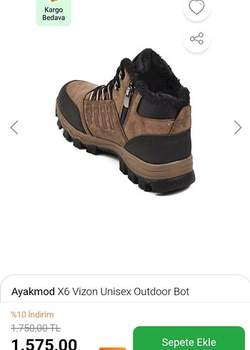 Kahverengi Bağcıklı Erkek Outdoor Bot - Görsel 4