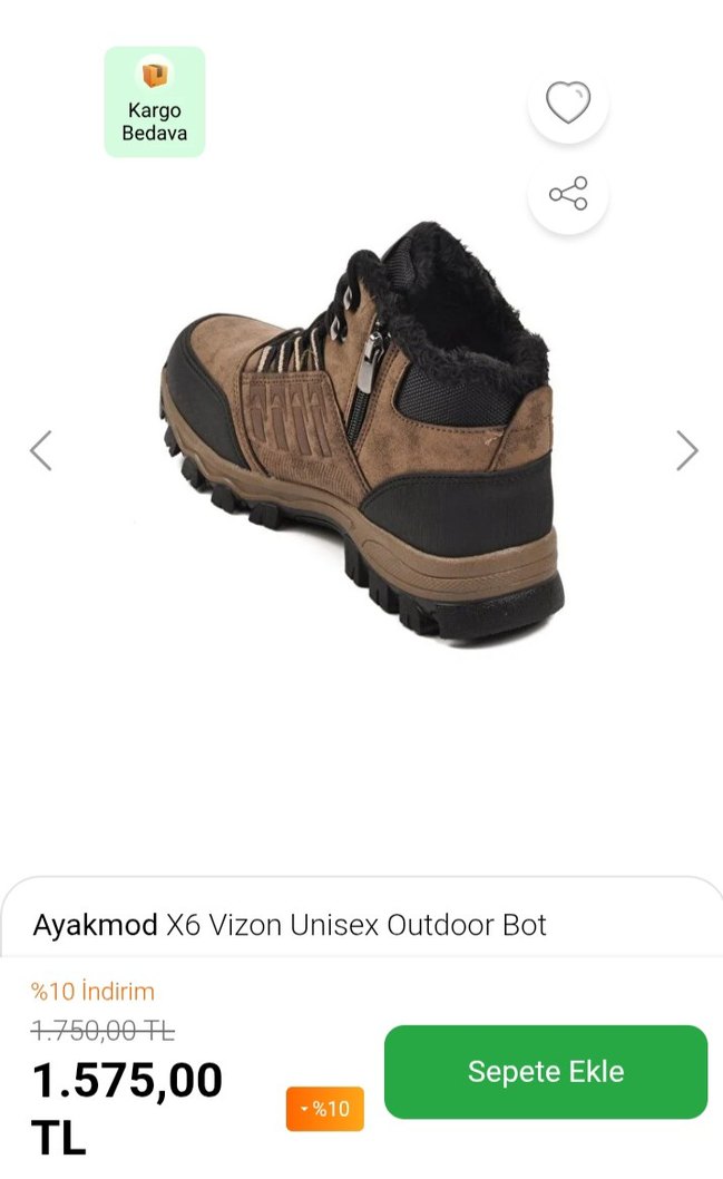 Kahverengi Bağcıklı Erkek Outdoor Bot - Görsel 4