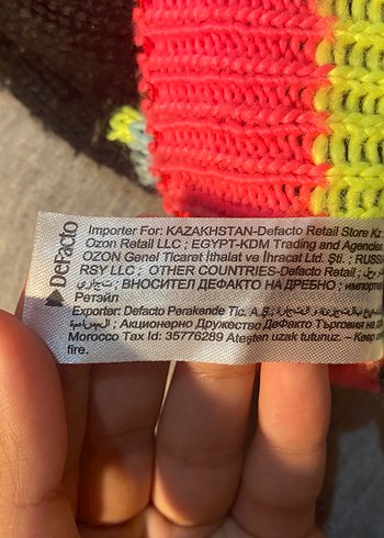 Renkli #LOVE Ponponlu Kadın Bere defacto - Görsel 3