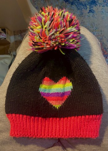 Renkli #LOVE Ponponlu Kadın Bere defacto - Görsel 2