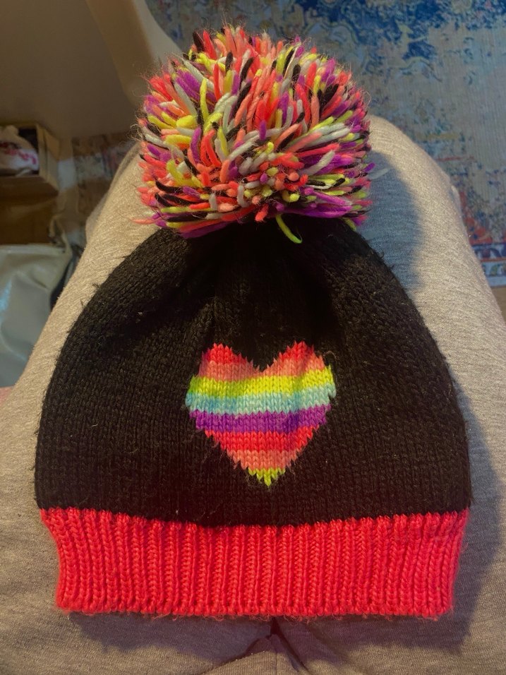 Renkli #LOVE Ponponlu Kadın Bere defacto - Görsel 2