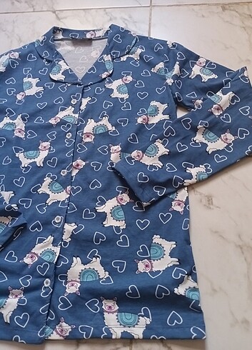 Diğer Lama desenli pijama takımı