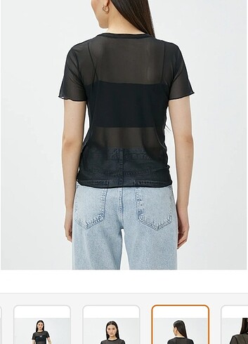 Koton Transparan tshirt