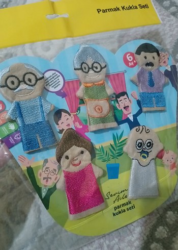 ANKI Parmak Kukla Seti 5 Parça Pastel Renk - Görsel 2