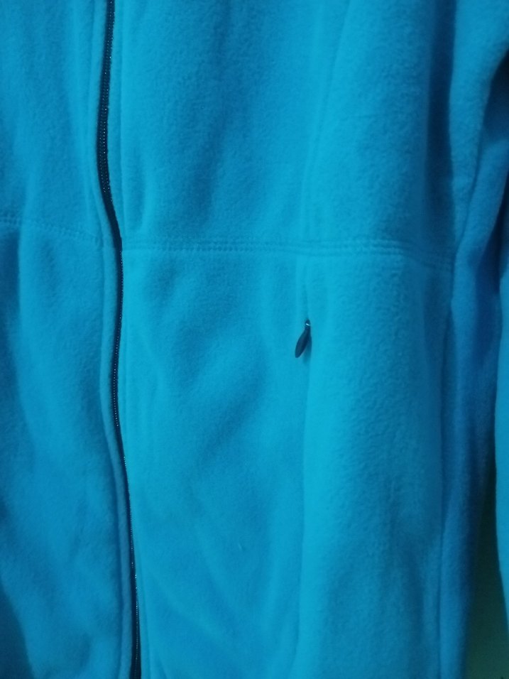 Mavi Fermuarlı Kadın Polar Ceket - Görsel 4