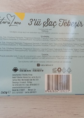 3'lü Renkli Saç Tebeşiri - Görsel 3