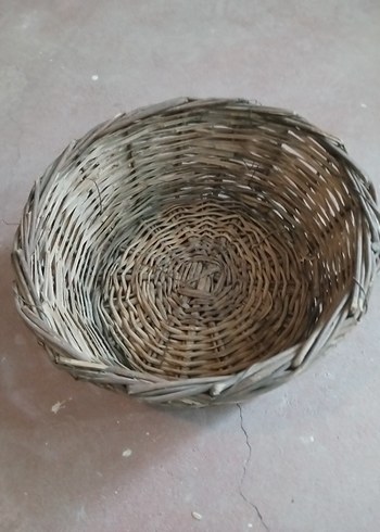 Diğer Bej Gri Hasır Saklama Sepeti