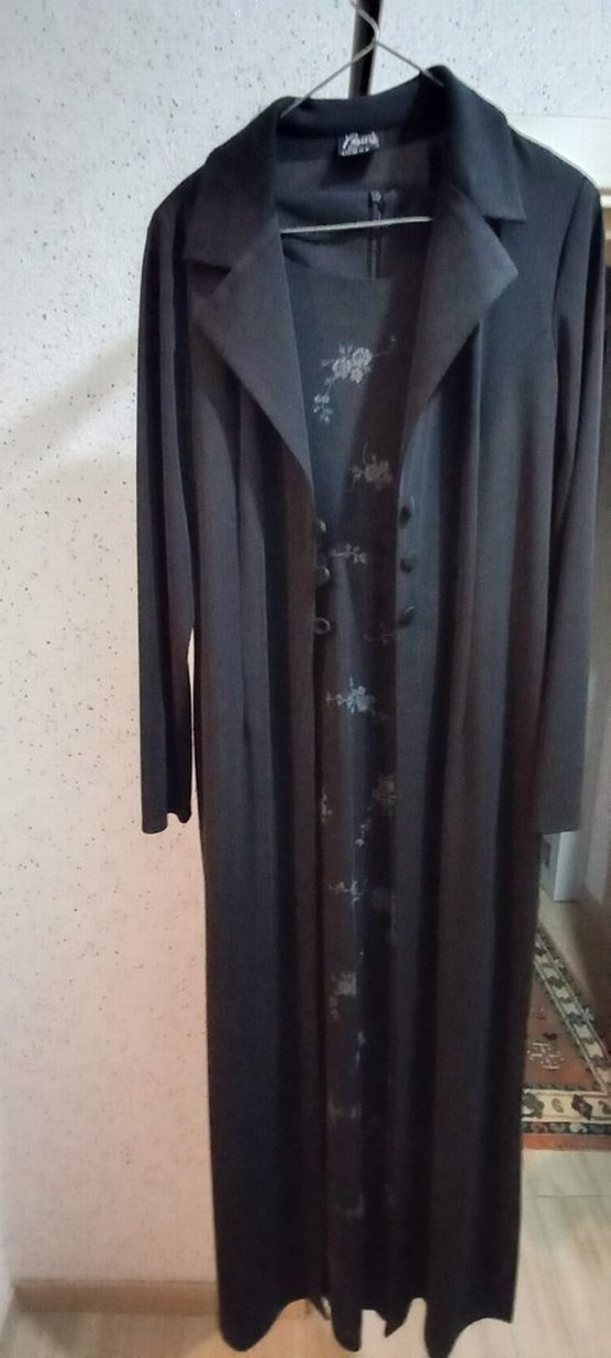 Siyah Çiçek Desenli Uzun bohem elbise içli dışlı - Görsel 3