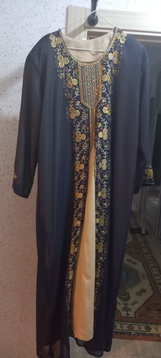 Nakışlı Uzun Kollu Kadın Elbise - Görsel 2