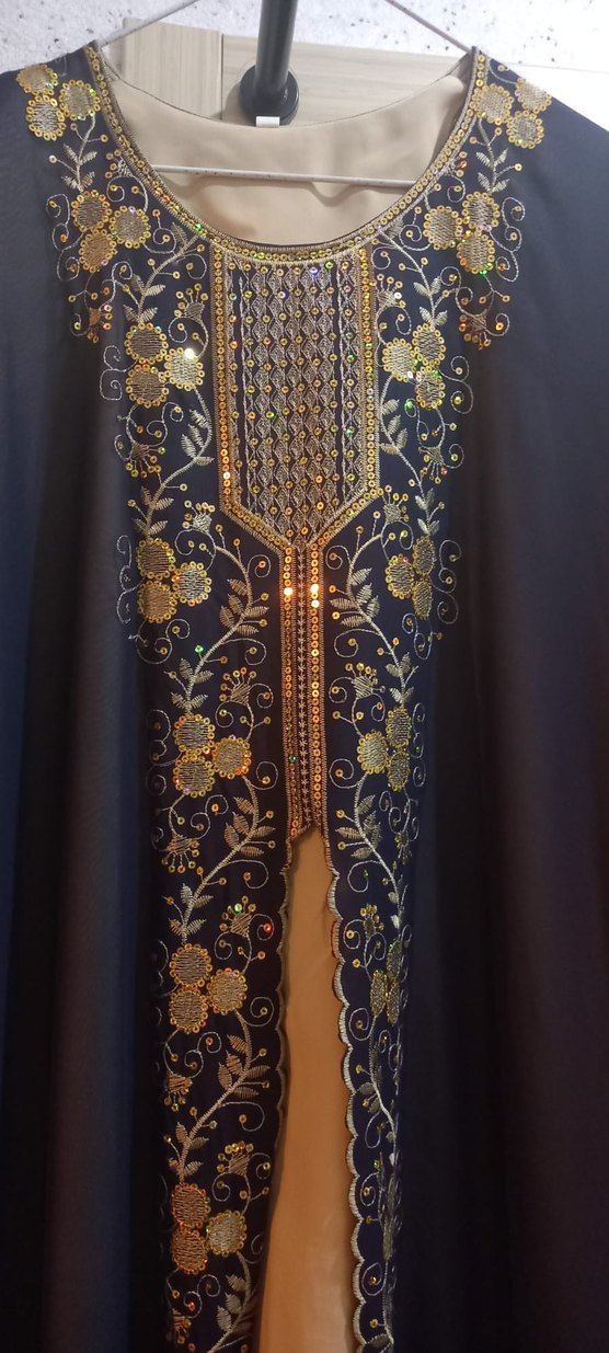 Nakışlı Uzun Kollu Kadın Elbise - Görsel 3