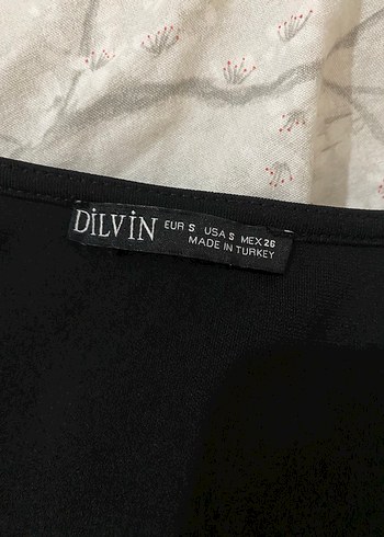 Siyah V Yakalı Drapeli Midi Elbise - Görsel 3