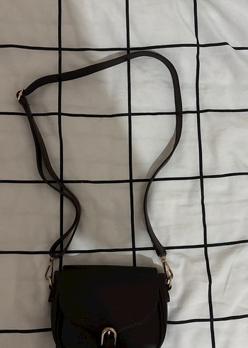 Kahverengi Deri Tokalı Kadın Omuz Çantası - Görsel 3