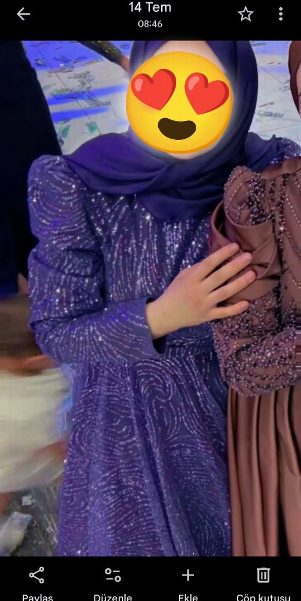 prenses model tesettür abiye - Görsel 2