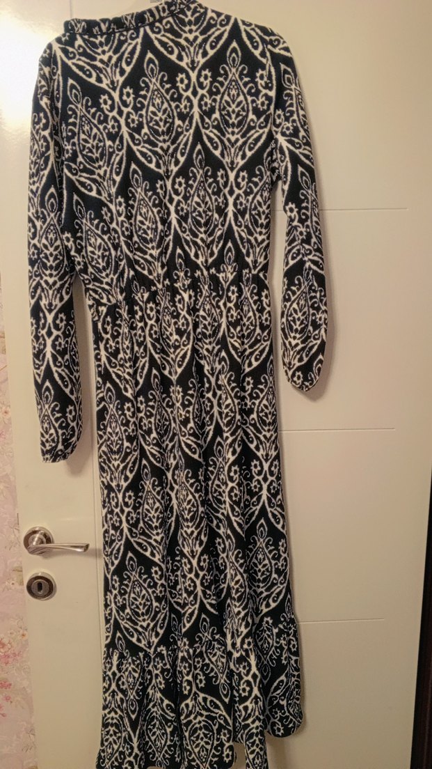 ı Siyah Bohem Uzun Elbise - Görsel 3