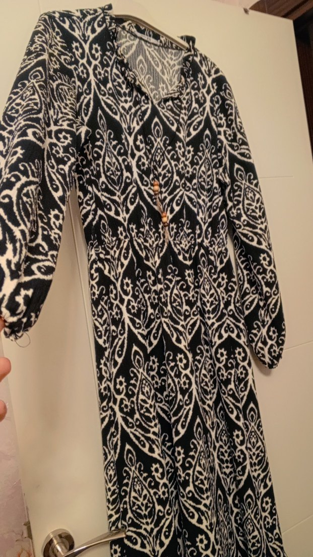 ı Siyah Bohem Uzun Elbise - Görsel 2