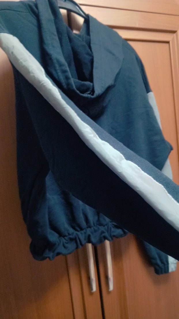 Kapüşonlu siyah Salaş Sweatshirt - Görsel 2