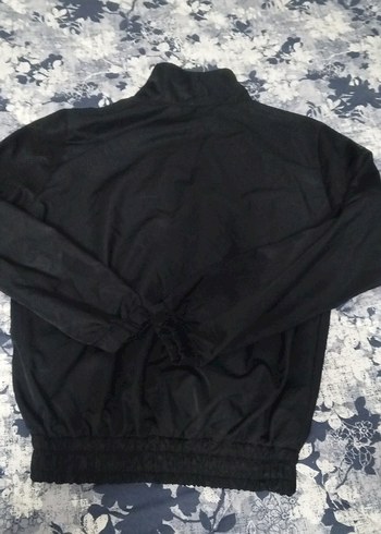 Siyah Fermuarlı Yüksek Yakalı Kadın Ceket - Görsel 2