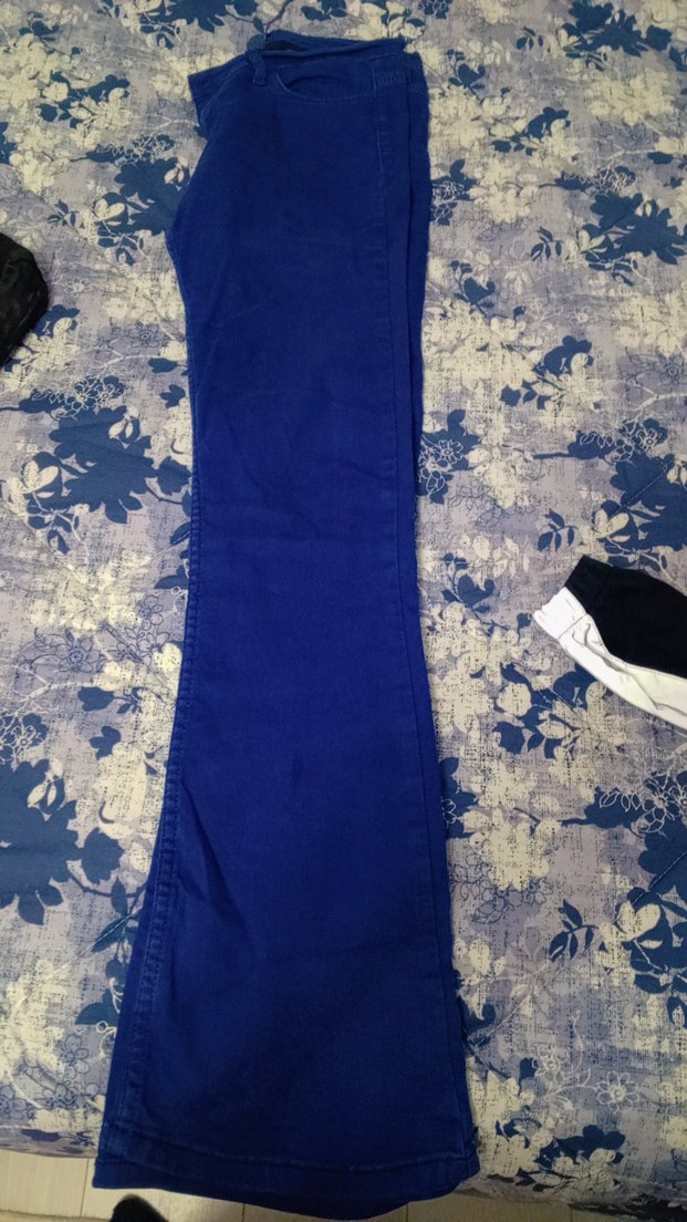 Kadın Koyu Mavi Regular Fit Denim Pantolon - Görsel 2