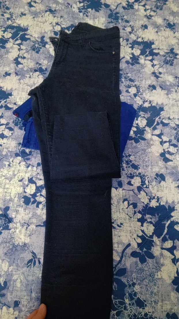 Kadın Koyu Mavi Regular Fit Denim Pantolon - Görsel 3