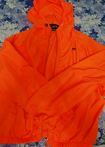 Turuncu Kadın Fermuarlı Midi Ceket - Görsel 3