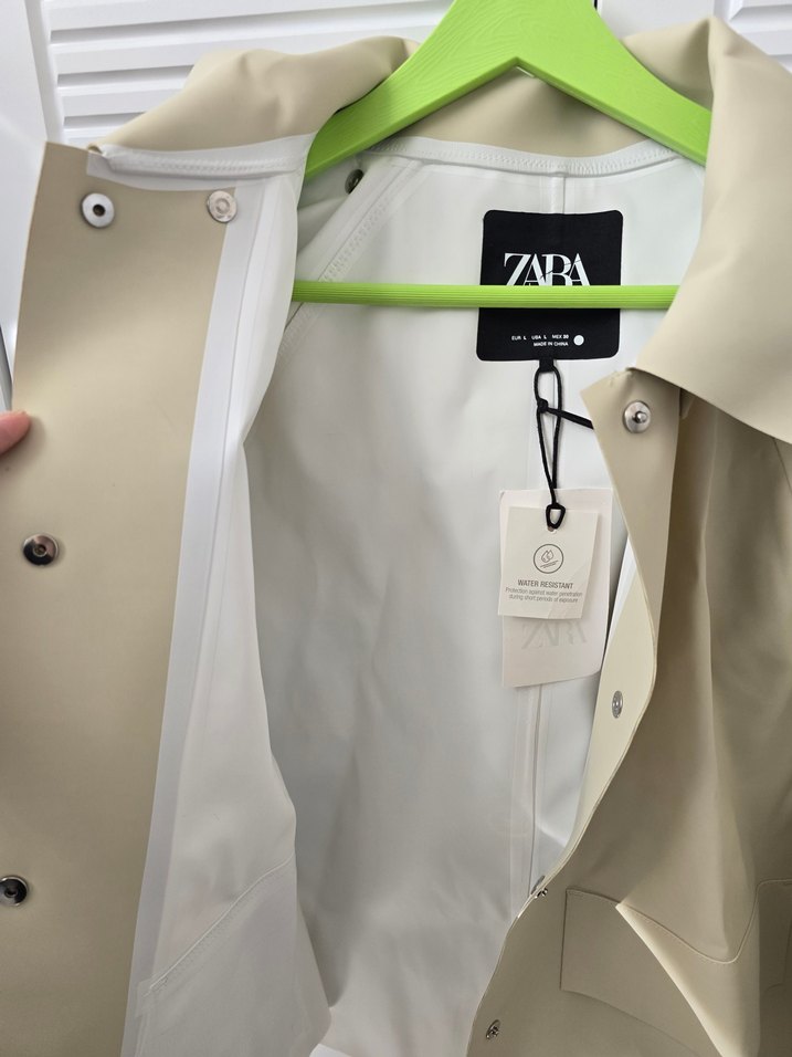Zara Düğmeli Beyaz Kadın Ceket - Görsel 3