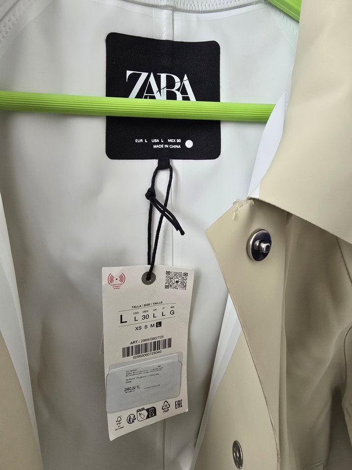 Zara Düğmeli Beyaz Kadın Ceket - Görsel 2