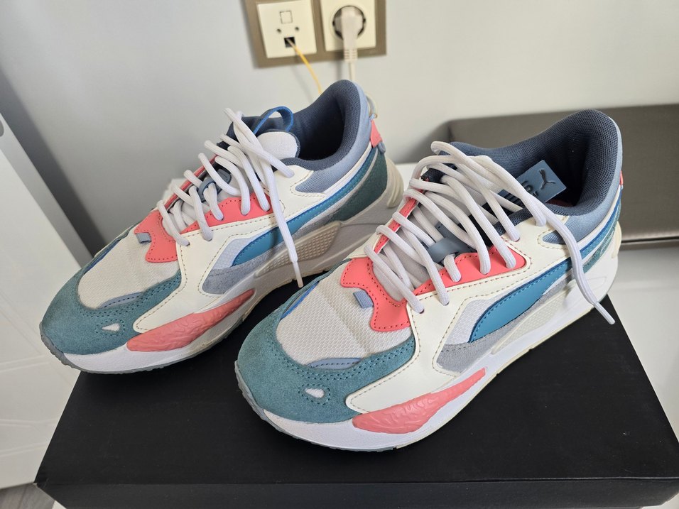 PUMA Renkli Platform Topuklu Bağcıklı Kadın Spor Ayakkabı - Görsel 4