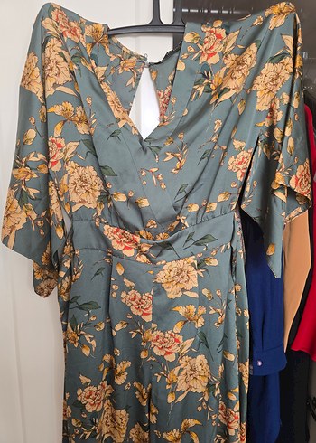 ZARA Bohem V Yaka Uzun Çiçekli Kimono - Görsel 8