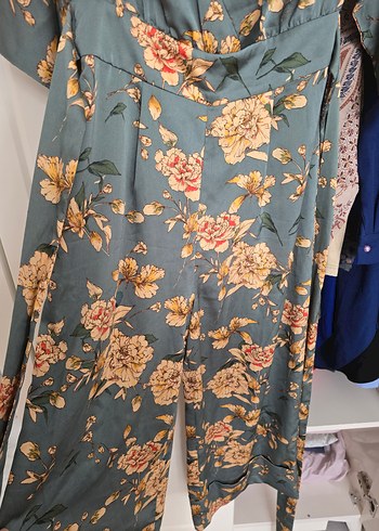 ZARA Bohem V Yaka Uzun Çiçekli Kimono - Görsel 10