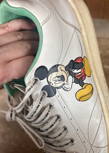 Beyaz Bağcıklı Kadın Sneaker - Günlük - Görsel 3