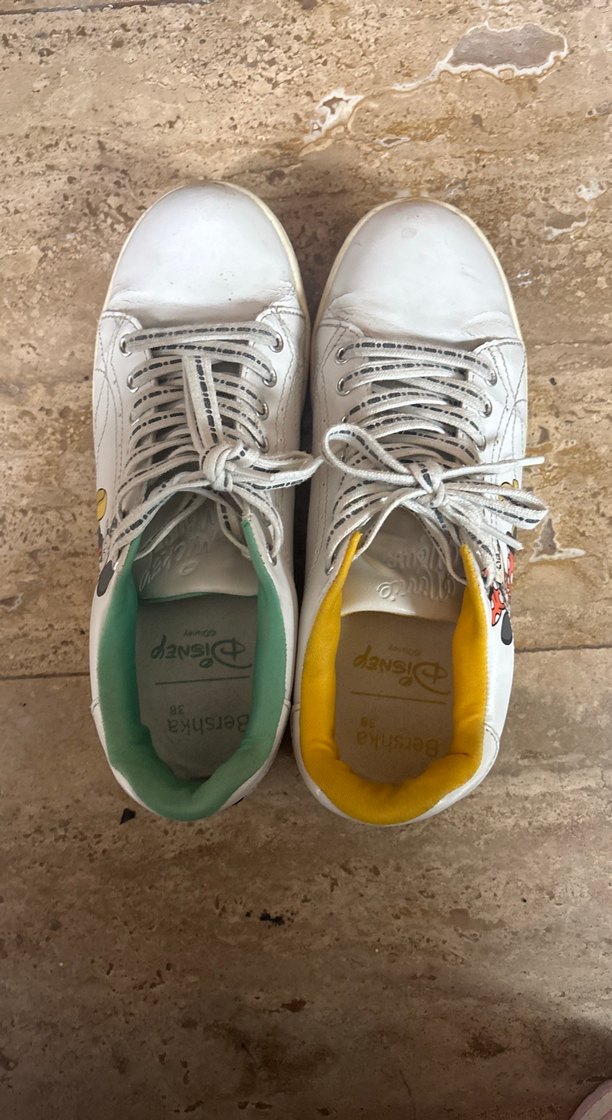 Beyaz Bağcıklı Kadın Sneaker - Günlük - Görsel 5