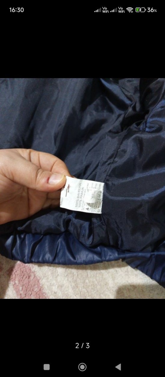 Erkek Çocuk Lacivert Kırmızı Fermuarlı Mont - Görsel 3