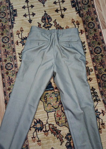 Gri Regular Fit Ofis Pantolonu - Görsel 4