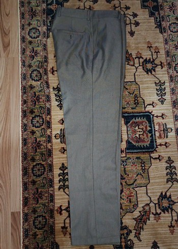 Gri Regular Fit Ofis Pantolonu - Görsel 3