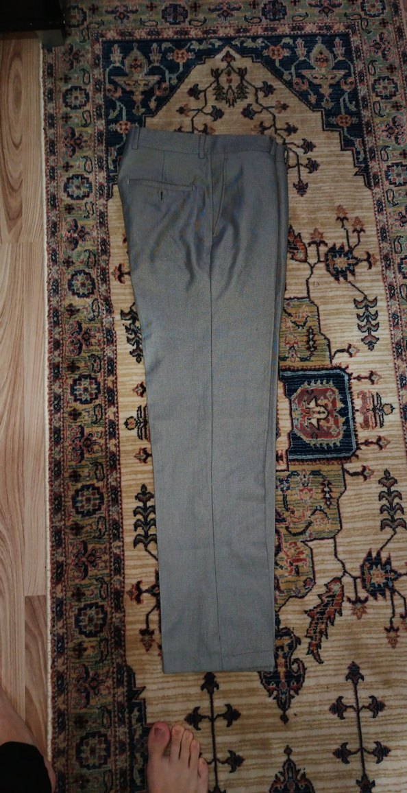 Gri Regular Fit Ofis Pantolonu - Görsel 3